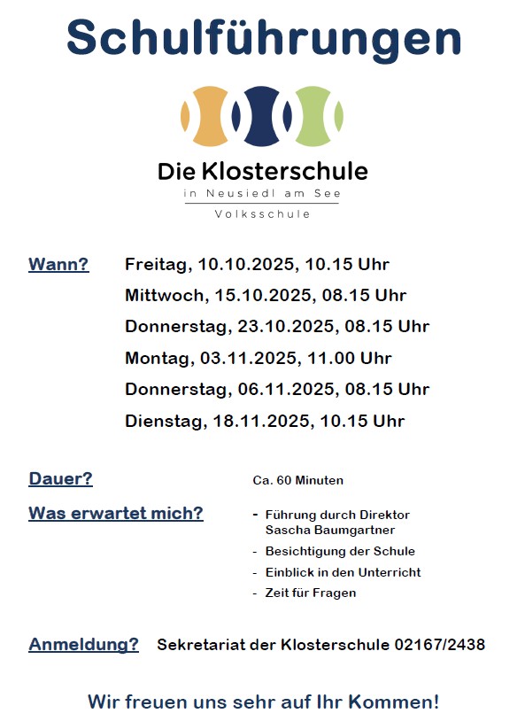 Schulbesichtigungen